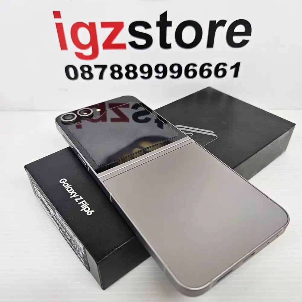 SUPER MULUS 99% Samsung Z Flip 6 Silver 256 SEIN Fullset