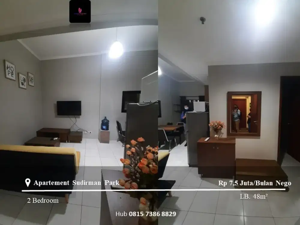 Disewakan Apartement Sudirman Park 2BR Full Furnished Low Floor