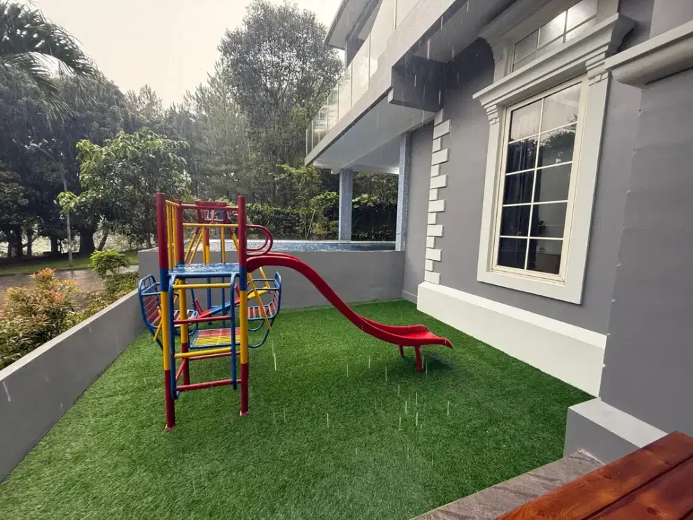 Rumah rasa Villa di jual cepat full furnish,lingkungan nyaman dan Asri,dekat Mall Aeon dan Pasar bersih,sentul city.