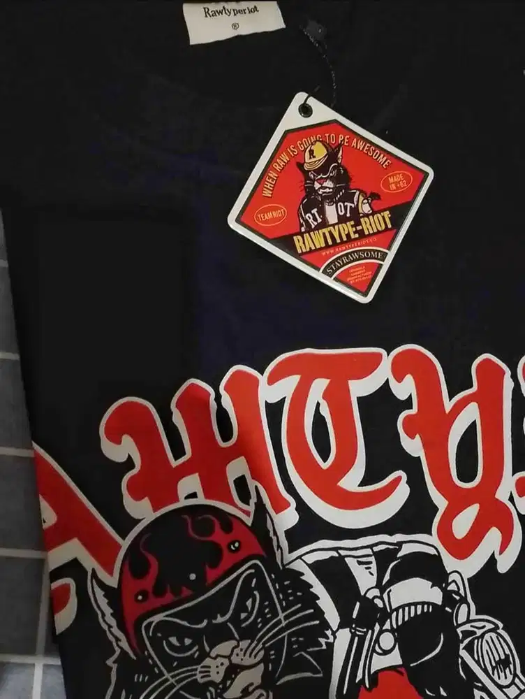 Baru !! T-shirt raw typeriot limited edition
