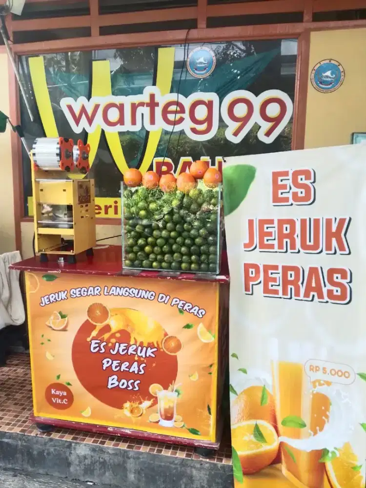 jaga stand booth jeruk peras