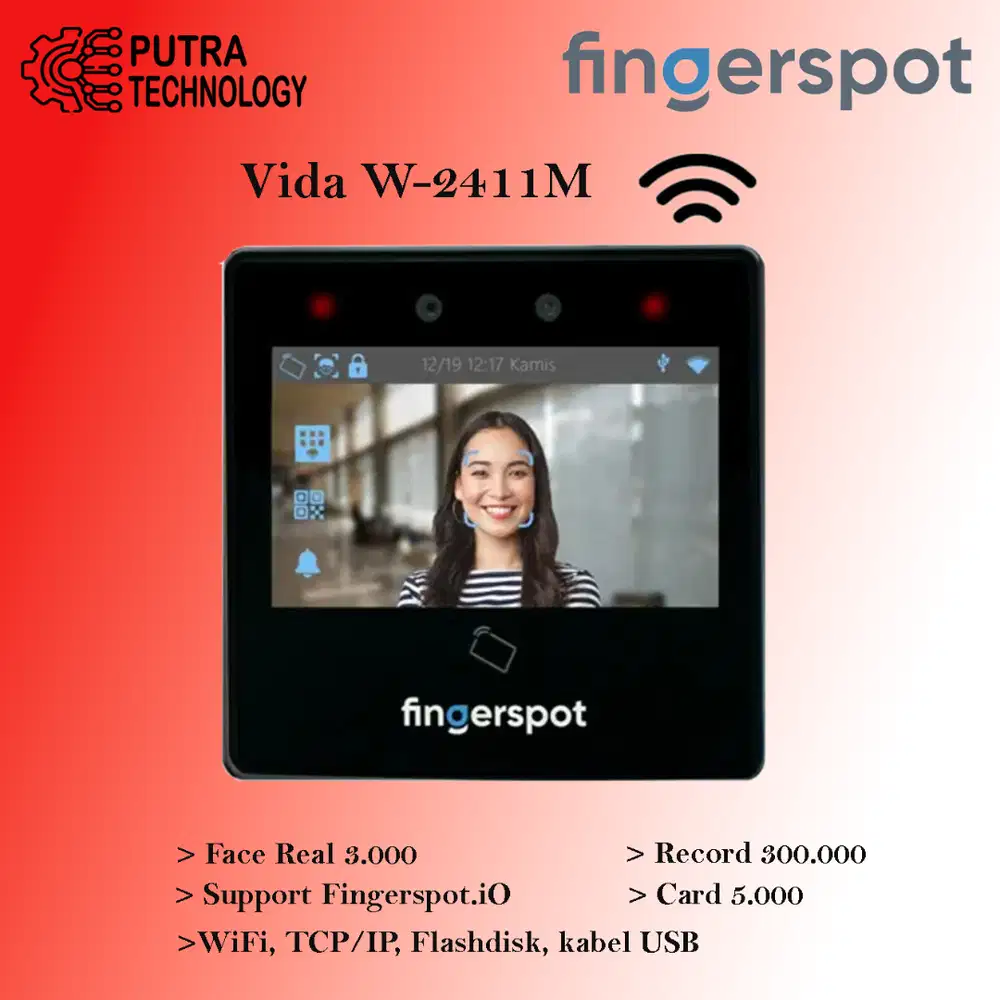 Absensi Wajah Vida W-2411M