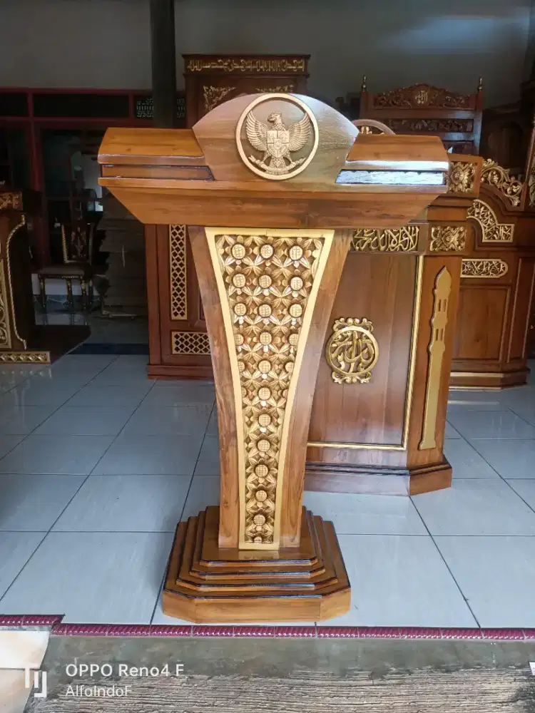 Mimbar masjid podium 45