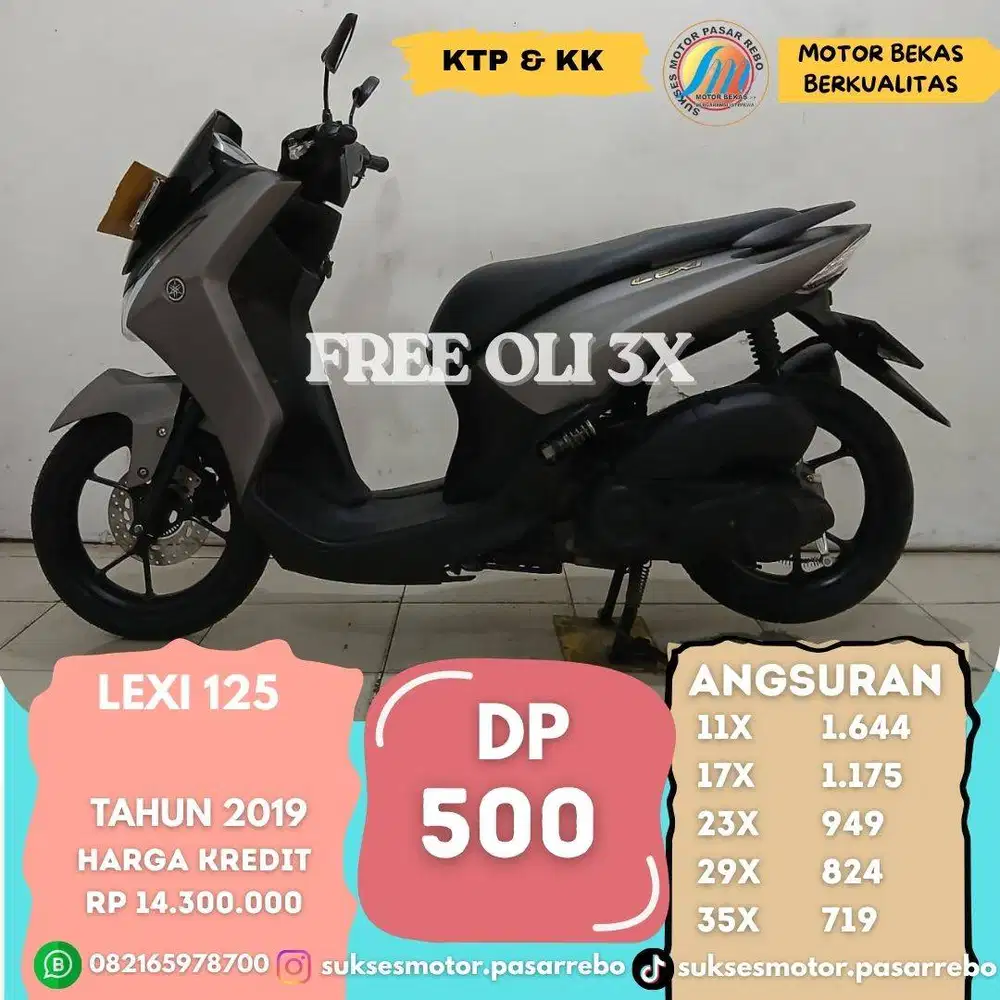 YAMAHA LEXI 125 TAHUN 2019 BISA CASH, KREDIT,  TUKAR TAMBAH