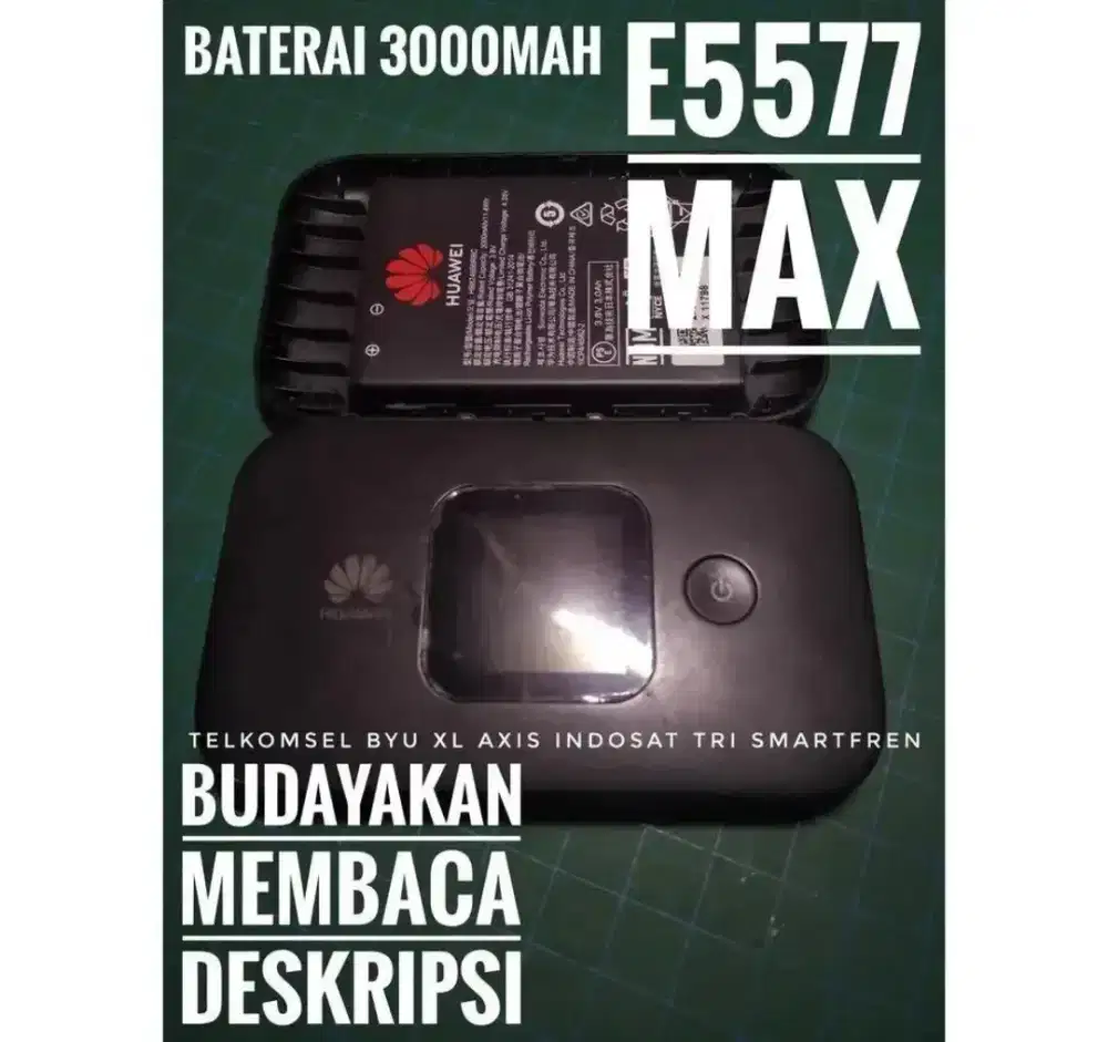 NEGO! 100% ORIGINAL HUAWEI E5577 MULUS 4G LTE All Operator Modem Mifi