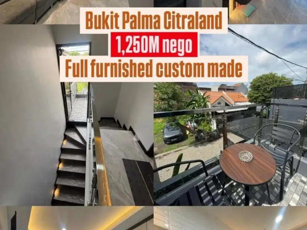 Rumah 2 Lantai Siap Huni Full Furnish Minimalis Bukit Palma Citraland