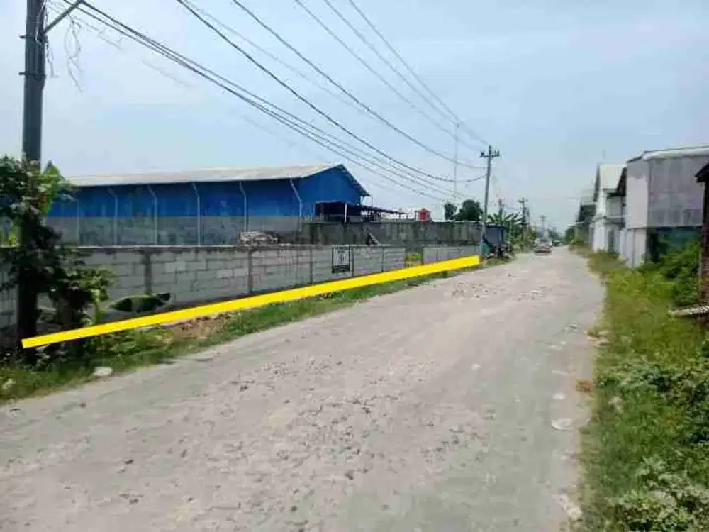 Tanah kawasan Pergudangan dan pabrik grogol sukoharjo