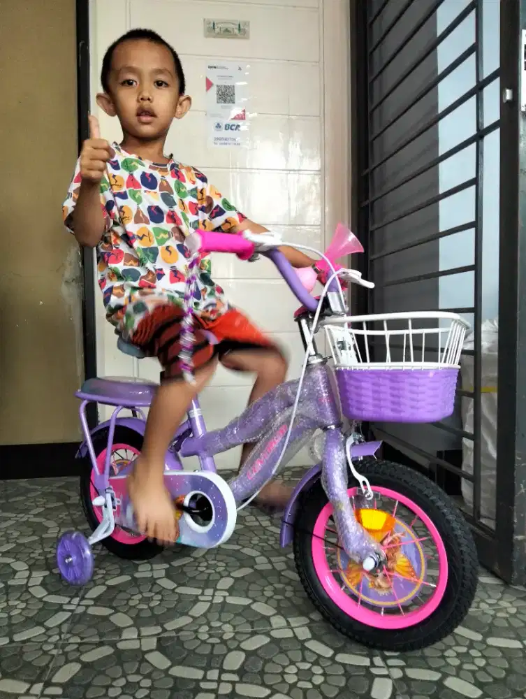 SEPEDA PINK ANAK/SEPEDA 12/SEPEDA ANAK/SEPEDA ANAK CEWEK UKURAN 12/CTB