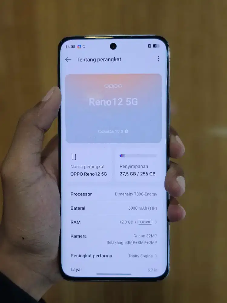 Oppo reno12 5G 12/256 garansi on