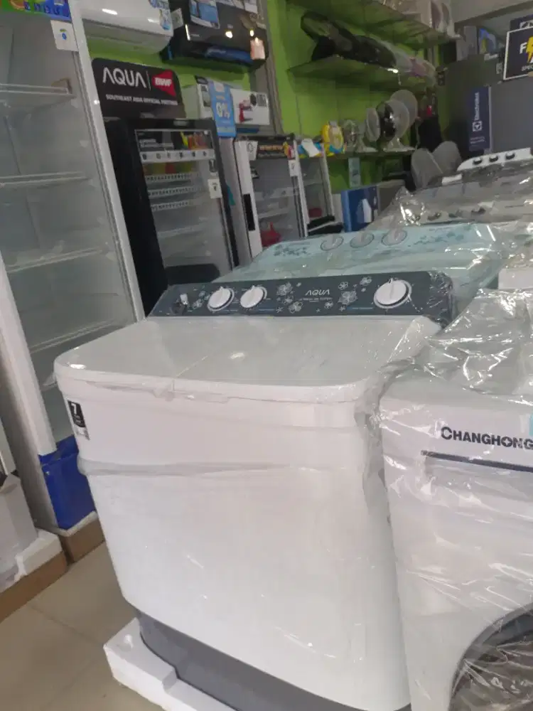 Mesin cuci aqua 8kg bisa kredit tanpa dp