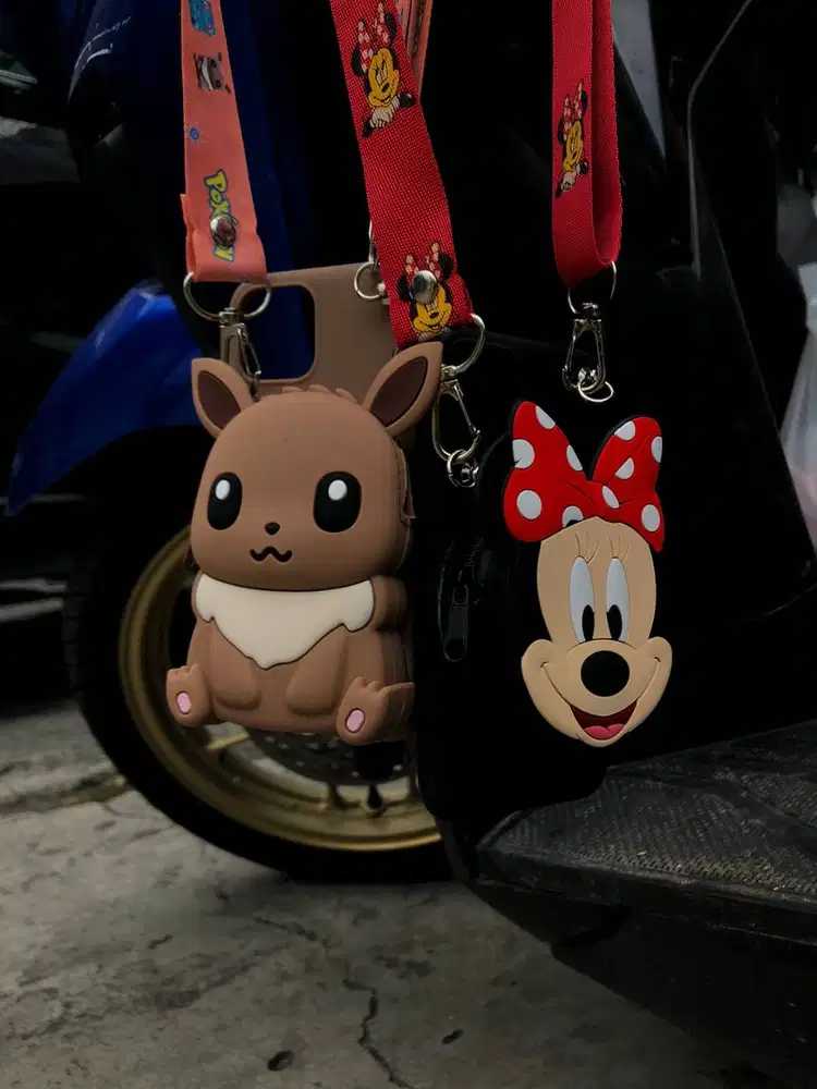 Rope Necklace Micky Bag Pattern Case iPhone XR
