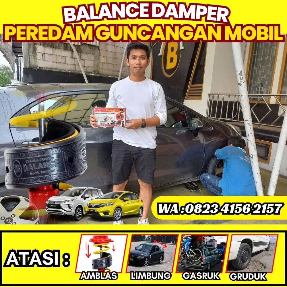 Shock Mobil Bebas Jedug & Empuk! Pasang BALANCE DAMPER di SURABAYA