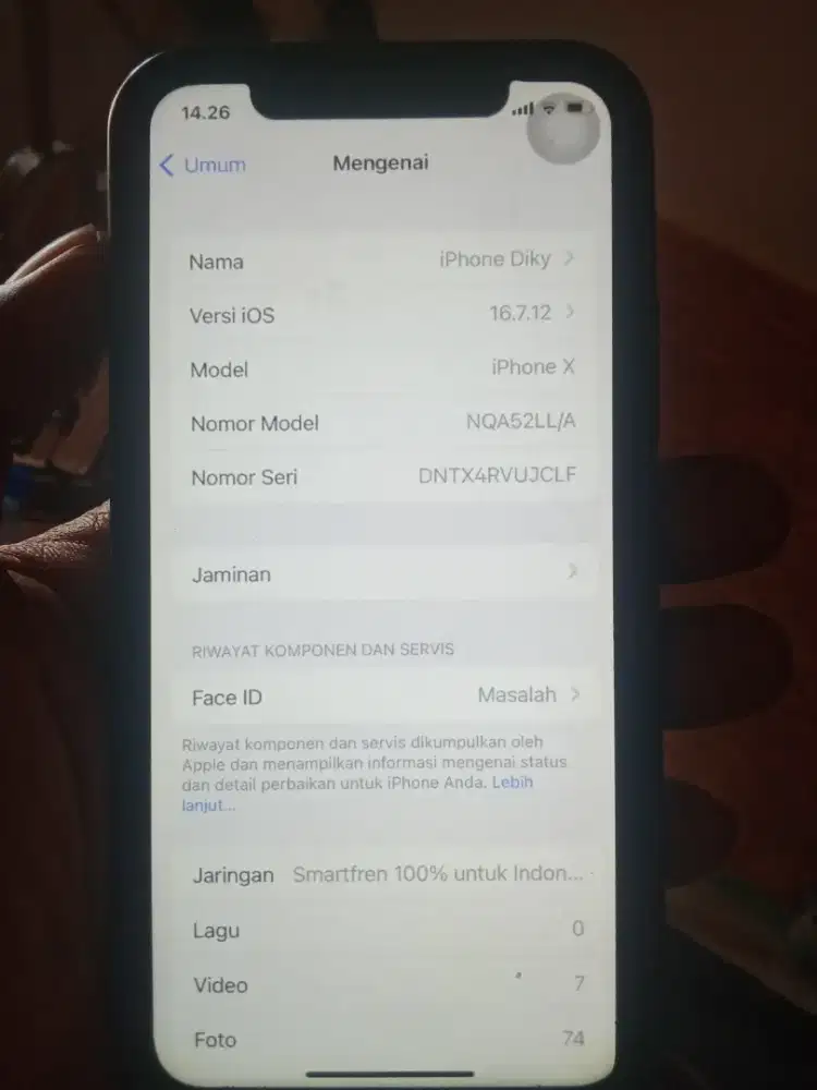 iPhone X inter masih mulus