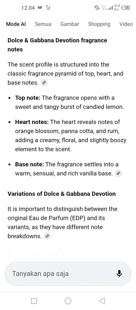 D&G devotion wau de parfume