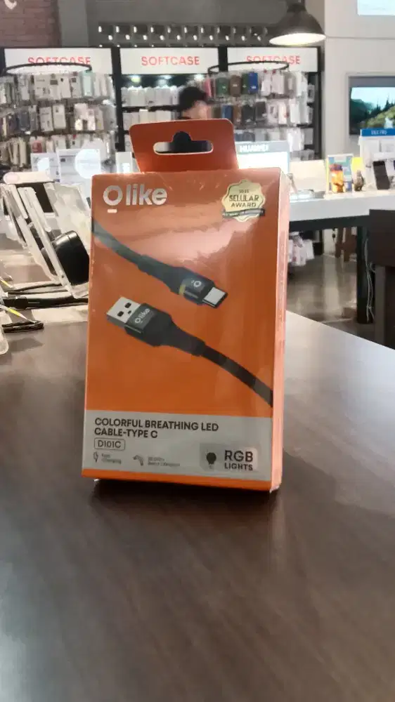 Olike D101C LED USB-C Kabel Data Cable 1M Braided Fast Charging Type C