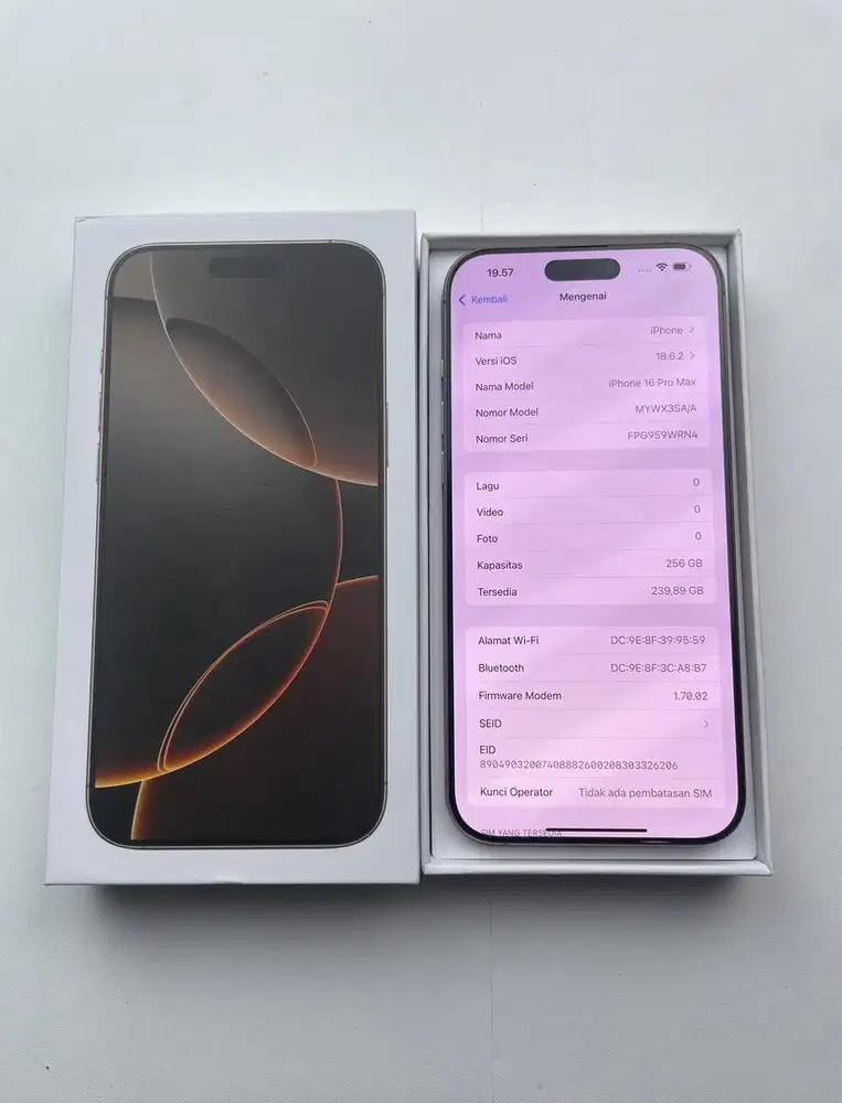 Iphone 16 PM 256 Ibox