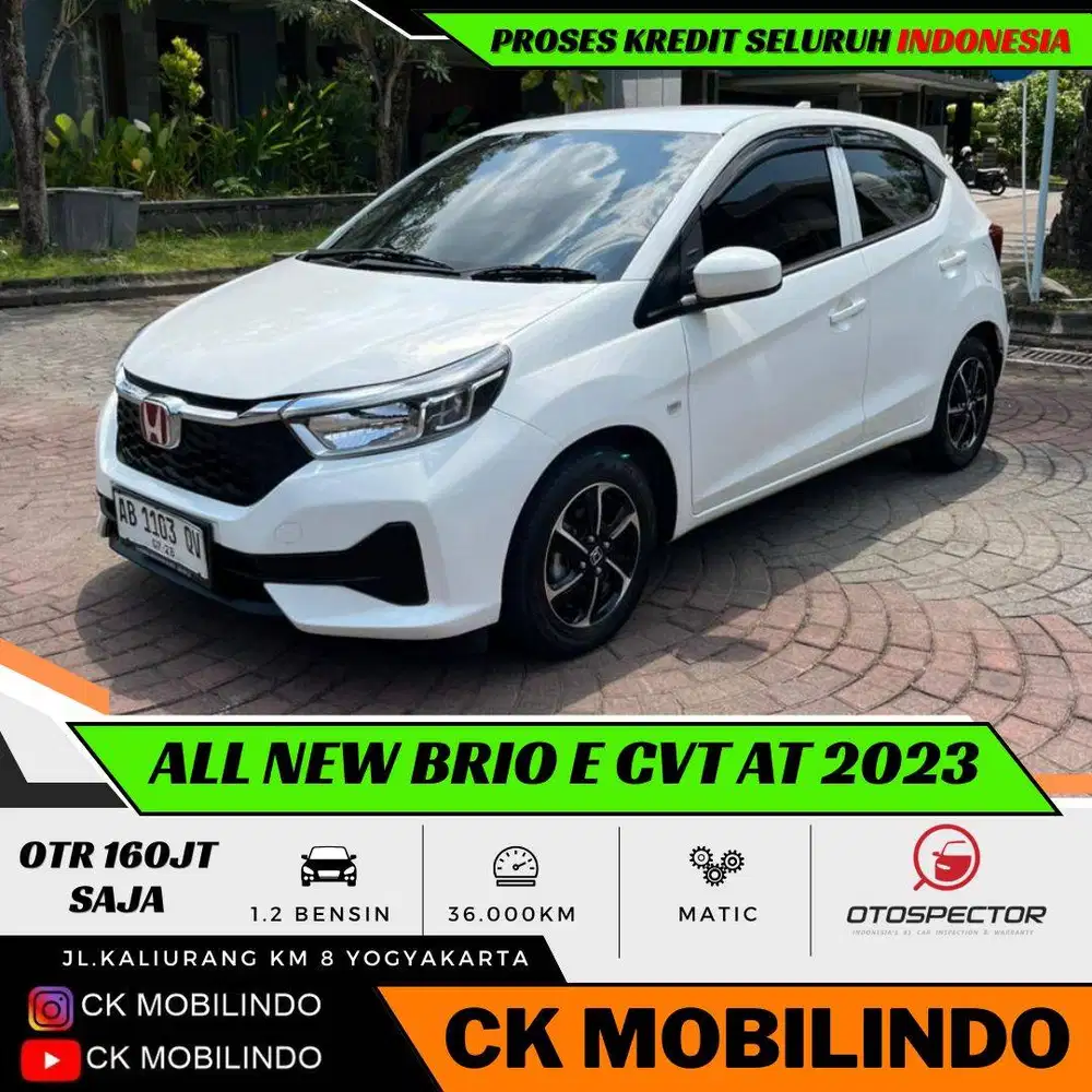 (Dp5jt) All New Brio E CVT Matic 2023 AB Tgn1 ORISINIL Kredit Murah