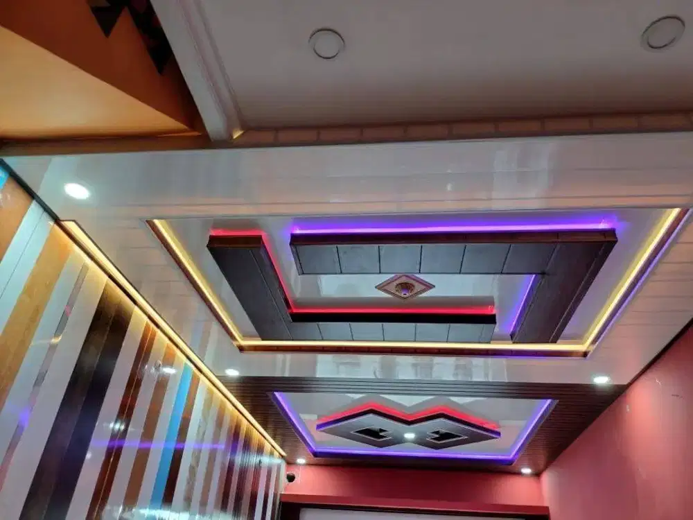 Wall Moulding Sekat Plafon Partisi PVC GRC Gypsum Jasa Tukang Pasang