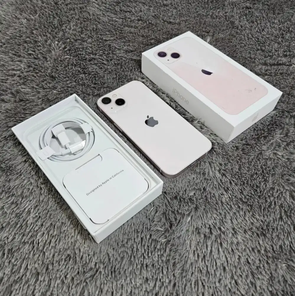 Iphone 13 Pink 128Gb bea cukai like new