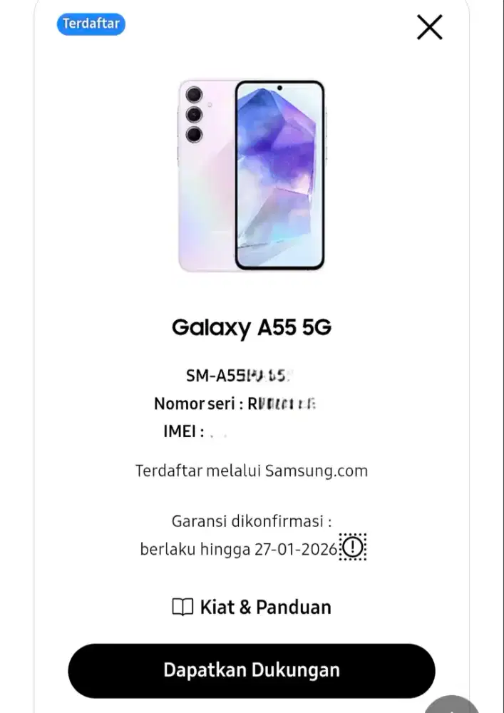 Samsung A55 5g 8/256GB GARANSI RESMI SEIN 2026