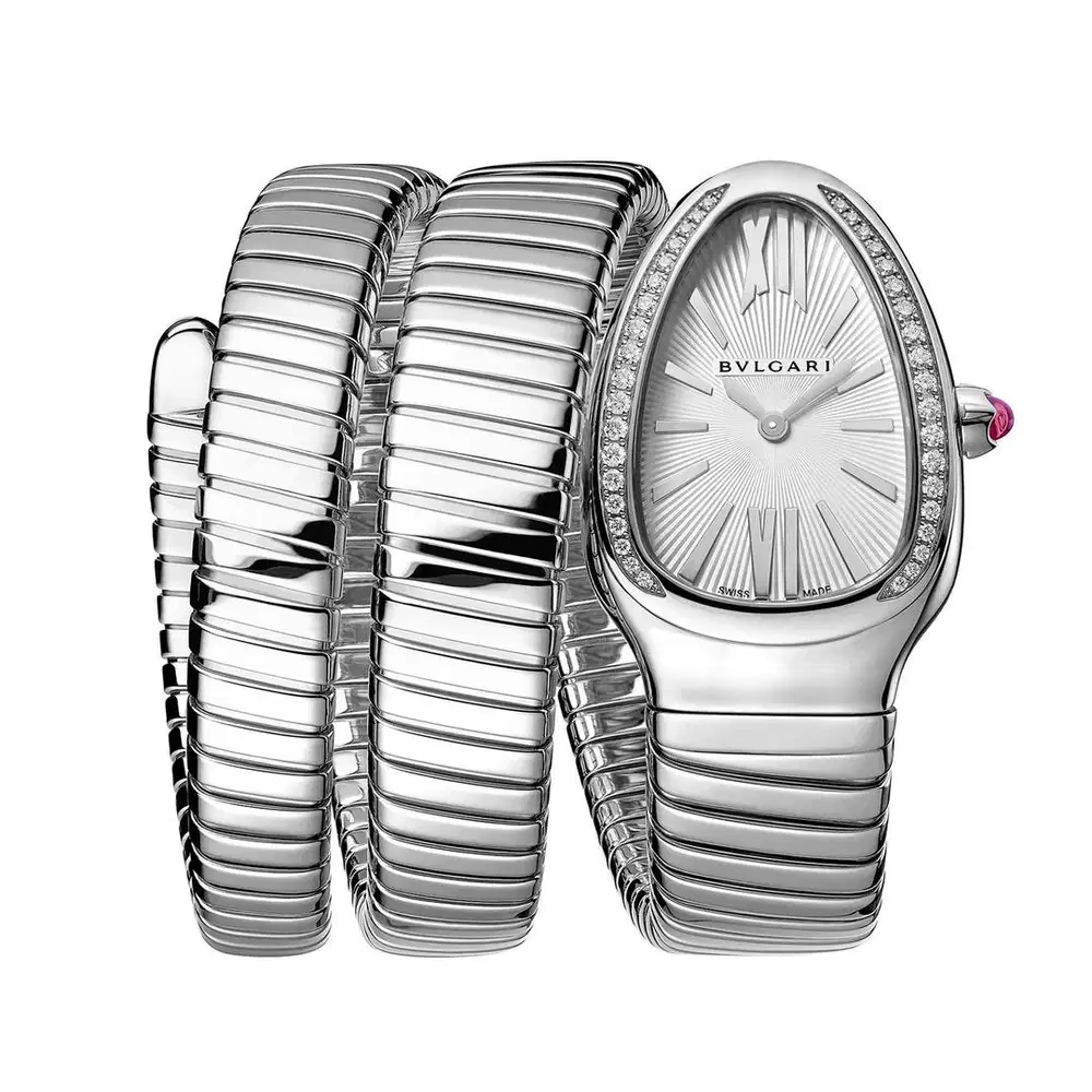 Bulgari Serpenti Tubogas, Diamonds Bezel with ‘2 Curve’