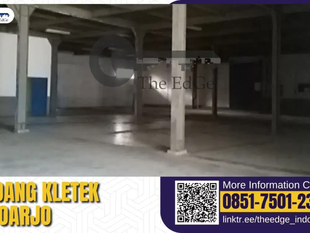 Sewa Gudang Kletek Sidoarjo Jawa Timur 1.000 m2 Ready 3 Unit SIap Pakai - The EdGe