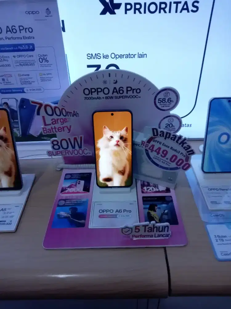 New Oppo A6pro , cicilan Bunga 0%
