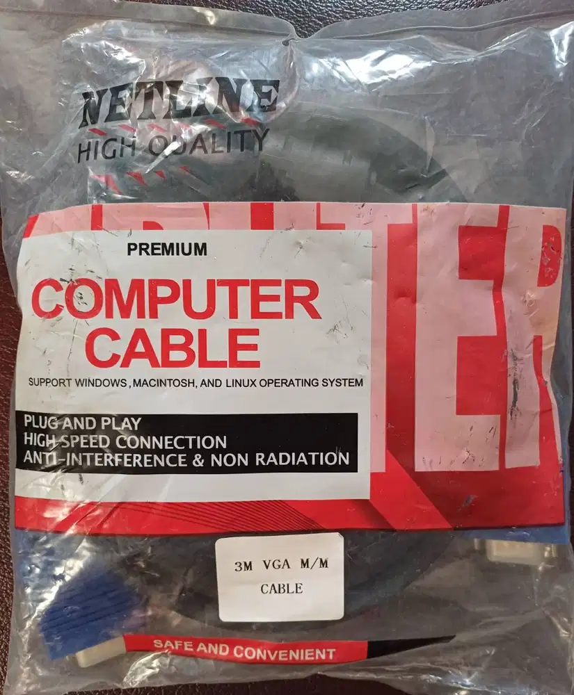 Dijual kabel VGA M-M 3 Meter