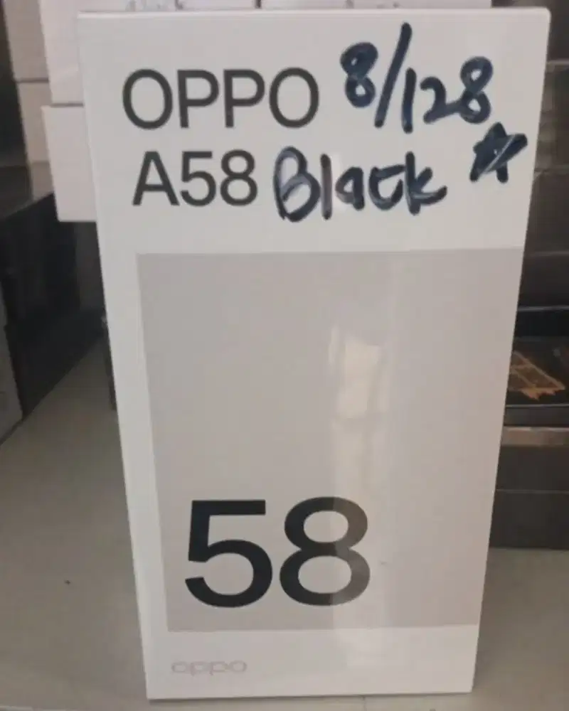 OPPO A58 8GB+128GB Black BNIB Garansi Resmi Indonesia