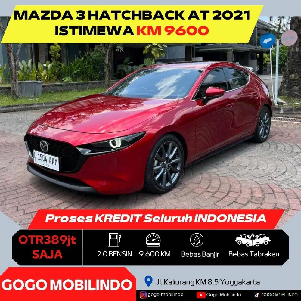 [Km9rb] Mazda 3 Hatchback Matic 2021 ANTIK FAVORIT Bisa Kredit