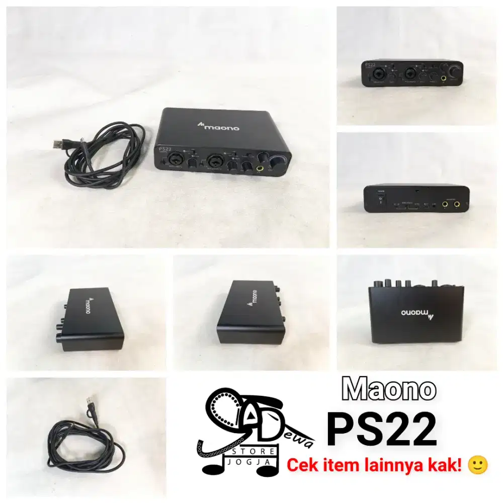 Maaf MAONO AU PS22 SOUNDCARD SOUND CARD RECORDING PS 22 2 CHANNEL