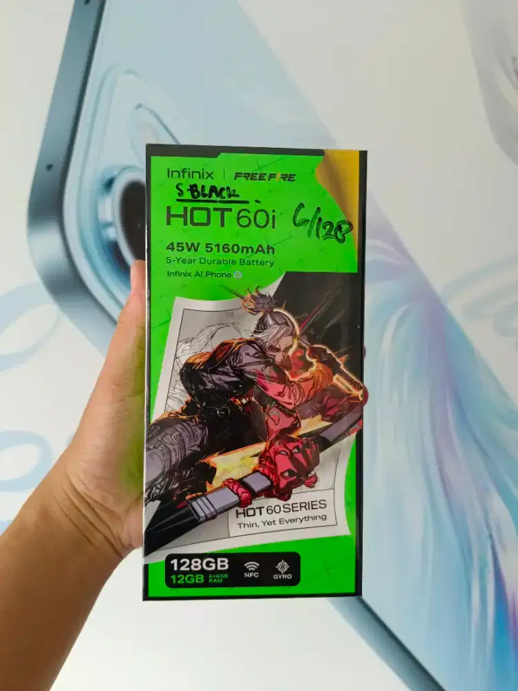 Infinix Hot 60i 6/128 New.