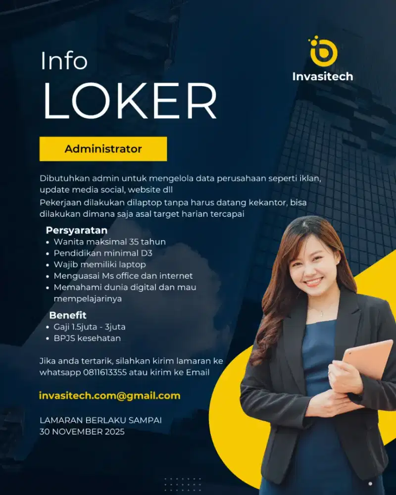 Dibutuhkan Admin