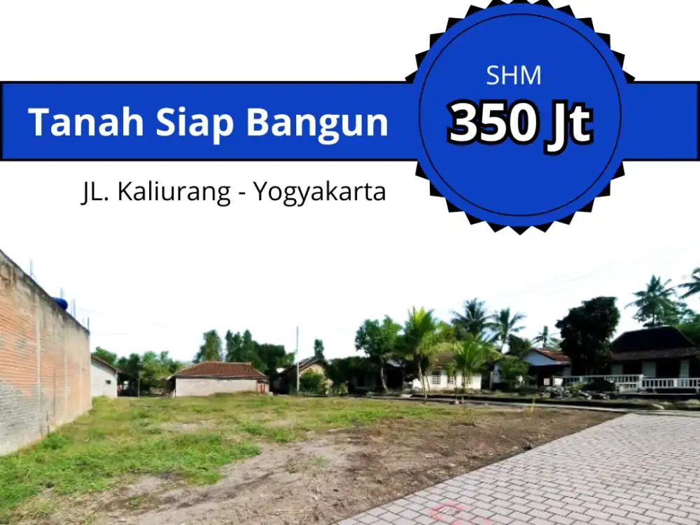 Lahan Matang Siap Bangun, Tanah SHM Jalan Kaliurang