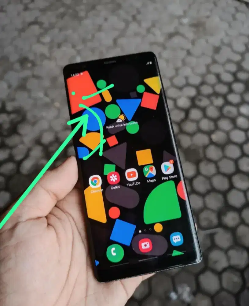 Samsung Note 8 Stylus Pen Shadow & Retak