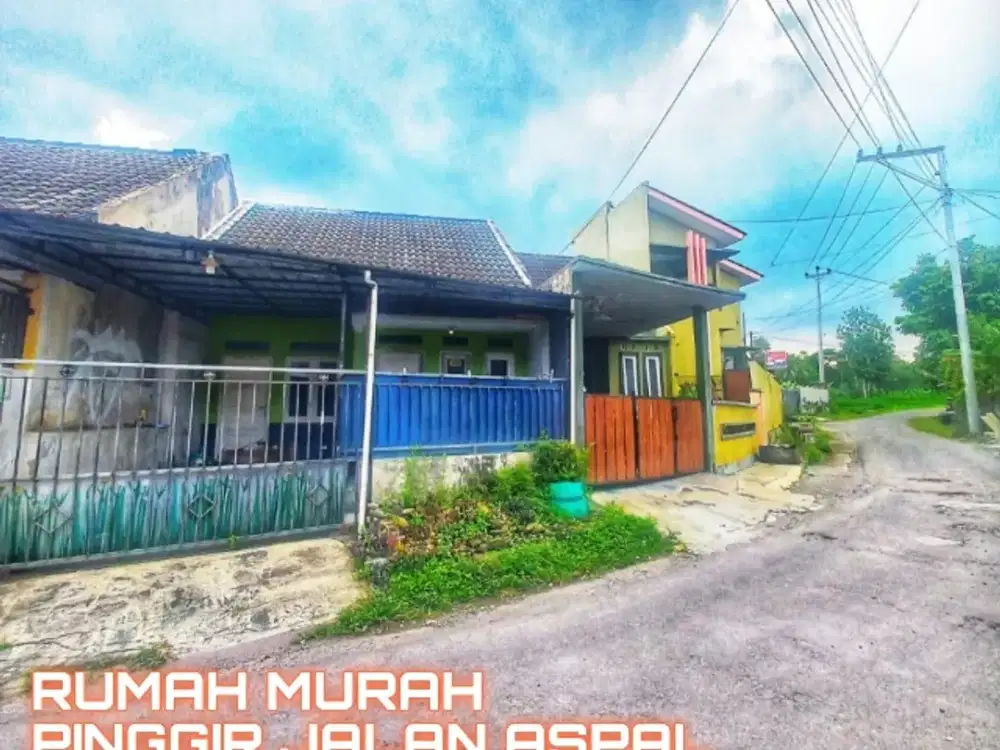 RUMAH MURAH PINGGIR JALAN ASPAL