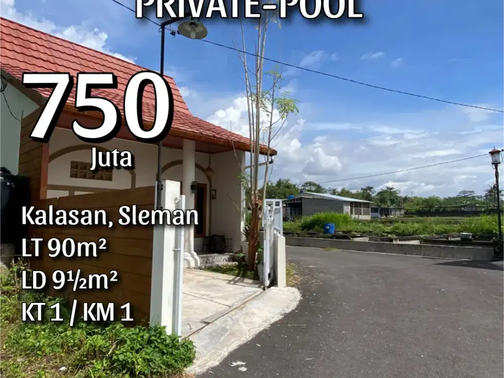 RUMAH MUNGIL KONSEP VILA DENGAN PRIVATE-POOL