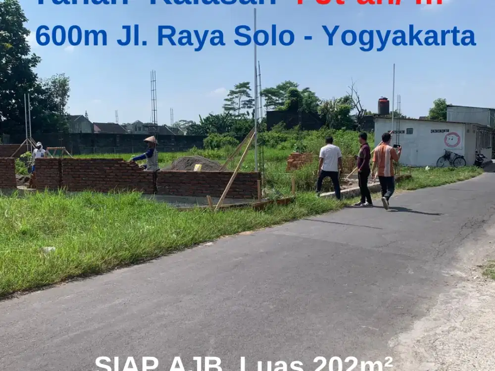 Jual Tanah Dekat Bandara Adi Sucipto di Kalasan Sleman