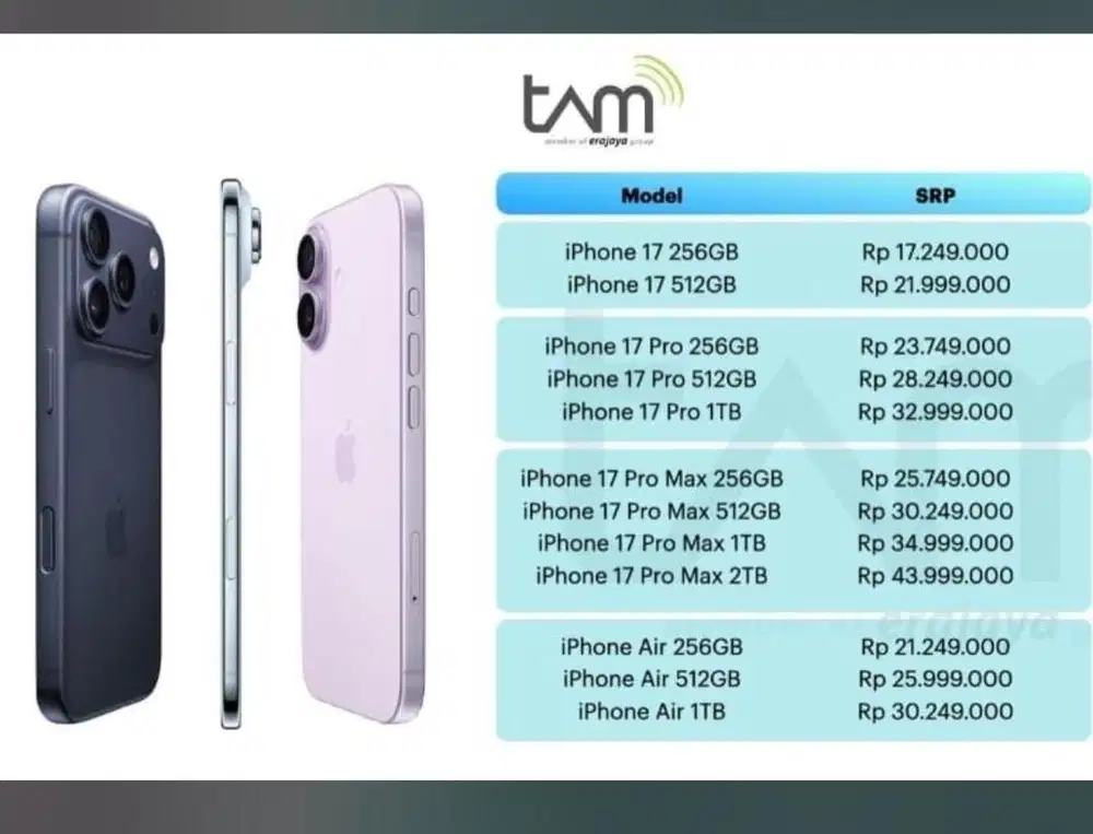 CICILAN PO IPHONE 17 TANPA DP DI HOME CREDIT