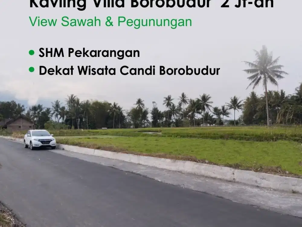 198 Juta Kavling di Borobudur Magelang, View Gunung Merapi