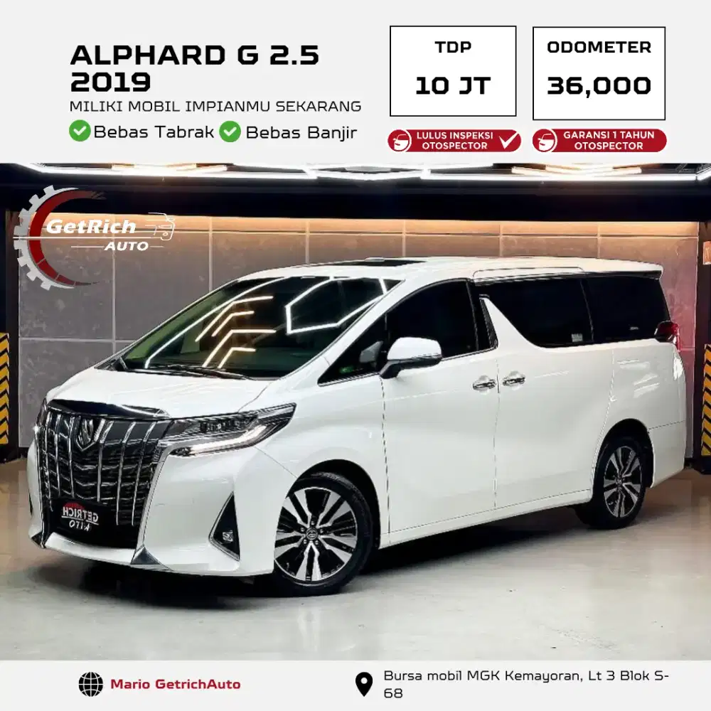 DP MURAH TOYOTA ALPHARD G 2019