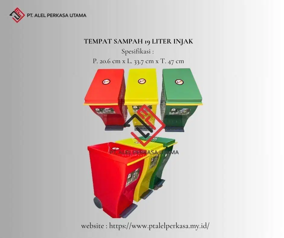 Tempat Sampah 19 Liter Injak