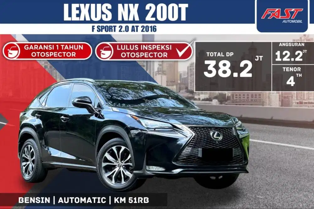 LEXUS NX 200 T F SPORT 2016 2.0 AT PANORAMIC LOW KM.51RB PJK PJG #F6ST
