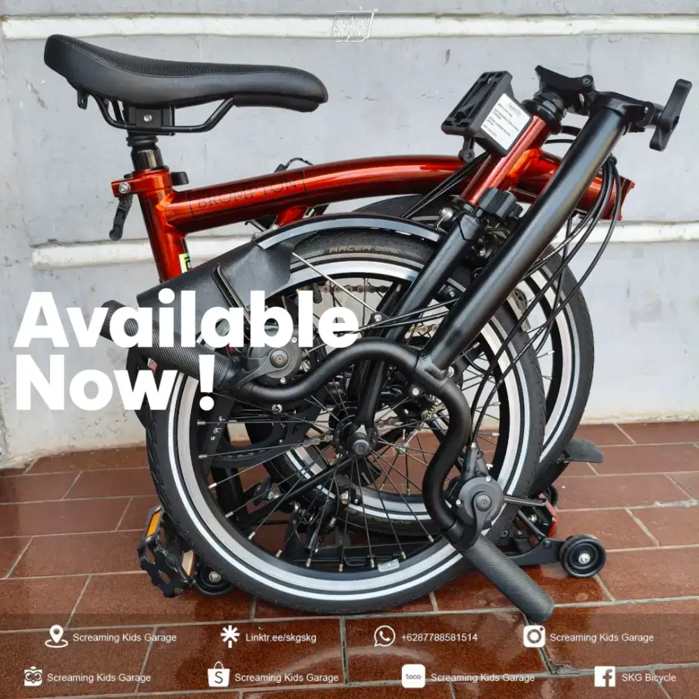 Sepeda Brompton M6R Flame Lacquer Black Edition 2023