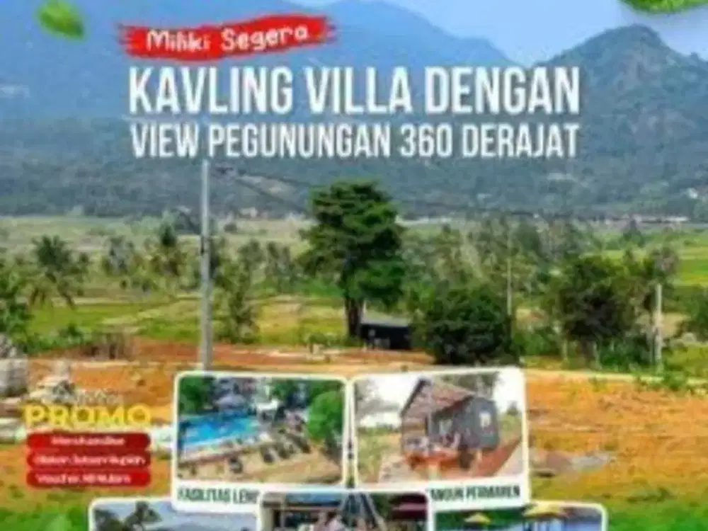 Miliki Tanah Free AJB Harga Murah Siap Bangun View Gunung Bogor Timur