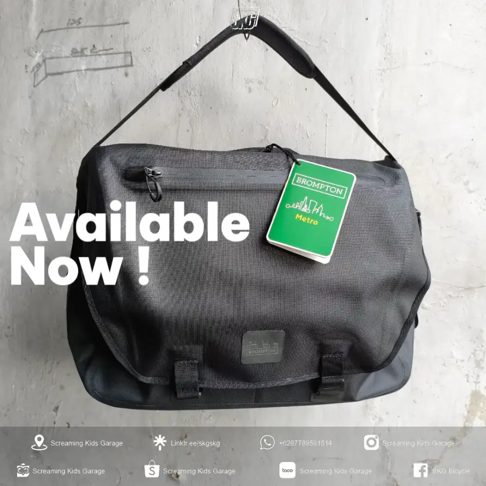 Tas Brompton Bag Metro Waterproof Large kondisi Baru