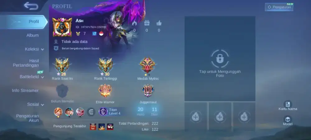 Akun Mobile Legend