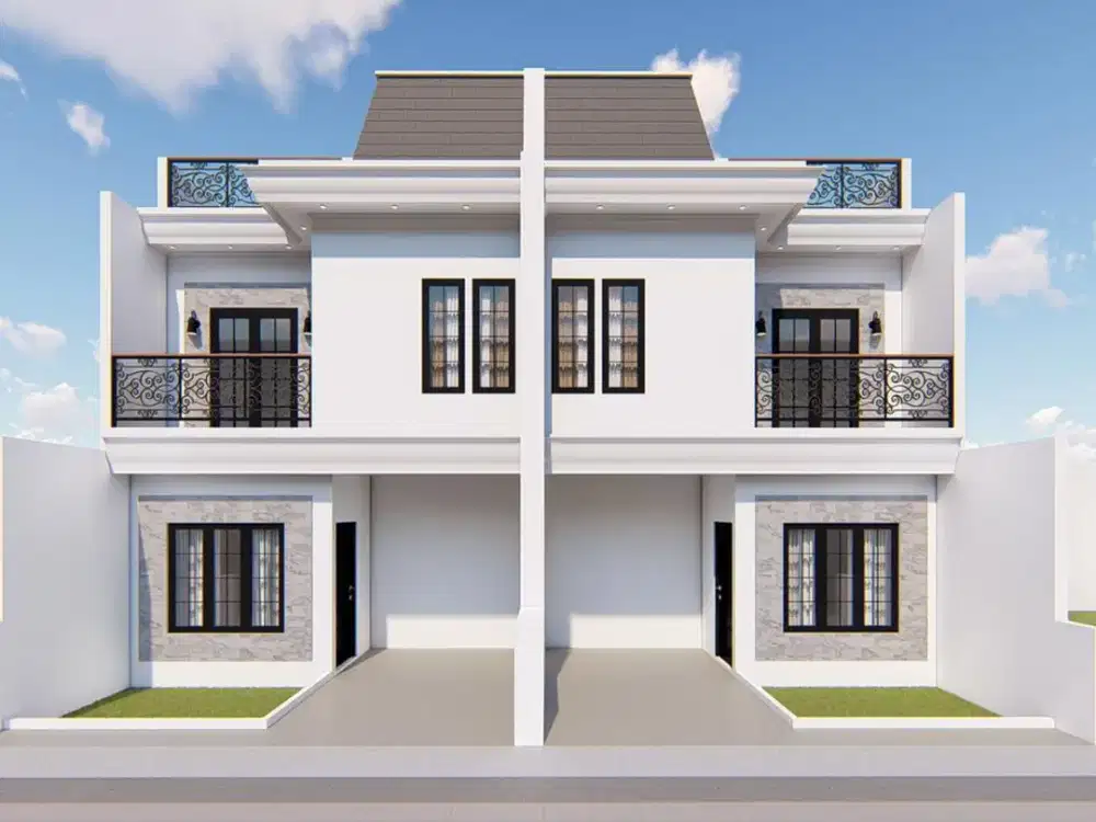 Dijual rumah clasik eropa 2,5 lantai di jl gas alam depok
