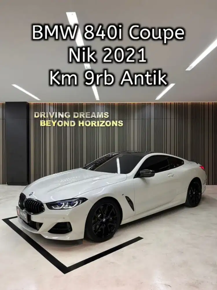 BMW 840i Coupe Msport 2022 Putih Km9rb 2021