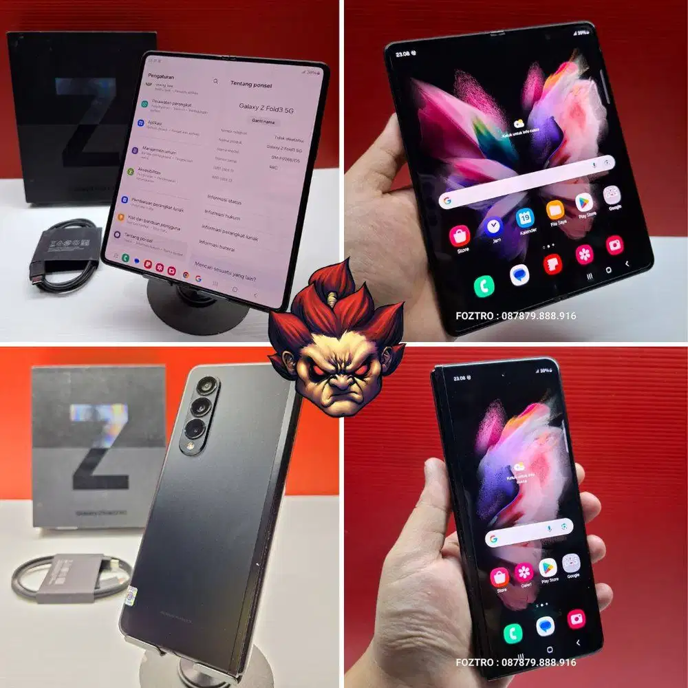 Samsung Galaxy Z Fold 3 5G 12/512GB Fullset RESMI NO MINUS